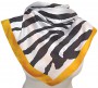 Zebra Tuch Halstuch Kopftuch gelb schwarz weiss Damen